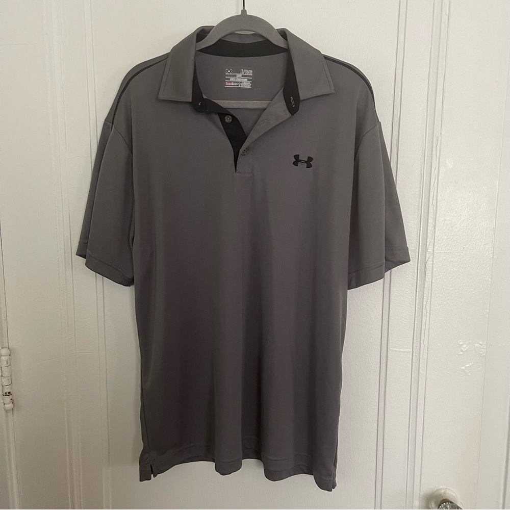 Under Armour Men's Gray Polo Shirt